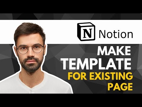 How to Make a Template from an Existing Page in Notion Notion | Tutorial 2025