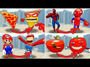 REALISTIC vs ALL NEW 3D SANIC CLONES MEMES ln Garry's Mod! (Pizza Tower, Mario, Spider Man)