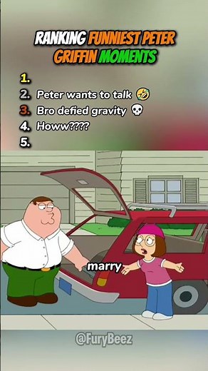 Ranking Funniest Peter Griffin Moments 🤣