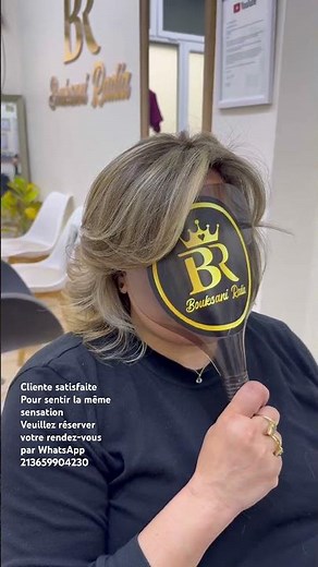 Satisfied customer #bouksani_radia #shortvideo #beauty #explore #hairstyle #blondehair