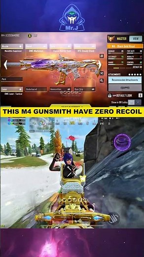 ZERO Recoil M4 GUNSMITH 😮 | Long Range BEAST in COD Mobile!