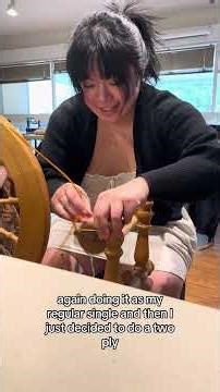 Spinning that Icelandic silk roving #handspinning #spinningwheel #fibreart