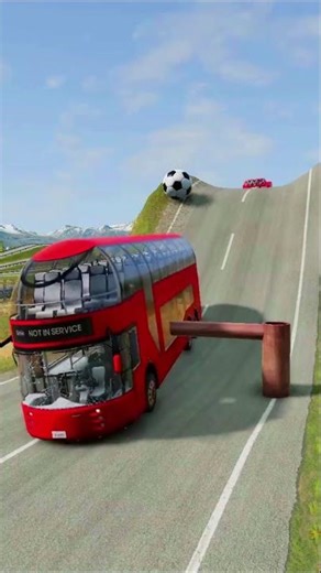 Ambulance Vs Real Buses | Racing BeamNG.Drive