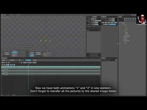 How to copy and combine animations from different skeletons in Spine 2D #spine2d #madewithspine