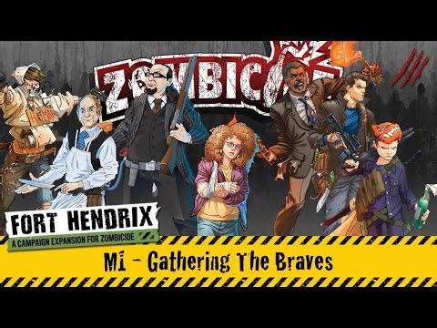 Zombicide 2nd Edition: Fort Hendrix Campaign (Mission M1) Board Game Gameplay | Take 3