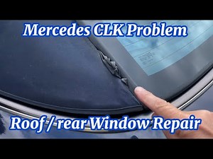 How to stop Fabric sticking out between Roof and Rear Window after closing cabriolet top