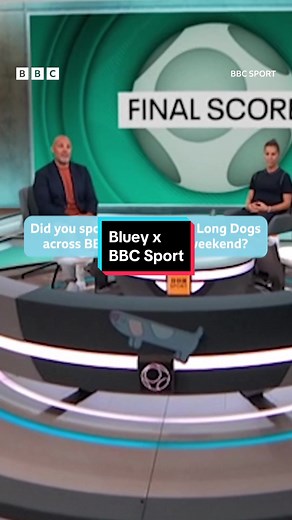 Bluey Long Dog Shines on Football Focus and MOTD