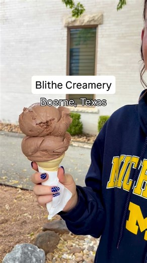 PUT A CHERRY ON TOP OF YOUR WEEKEND AT BLITHE CREAMERY 🍒 🍨 @blithecreamery is one of those spots in town that makes you feel like you’ve been transported back to the 50’s or 60’s. This walk up ice cream shop offer handmade, small batch ic cream… and it’s delicious. Bonus: you can sit out front and enjoy the sculpture garden by @texastreasuresfineart ! #boerne #boernelife #icecream | The Boerne Life