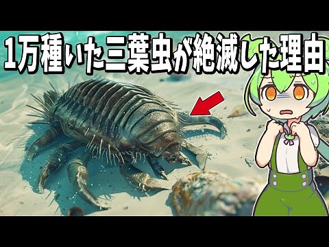 実は1万種いた古代生物「三葉虫」の謎！三葉虫は何を食べていた？【ずんだもん解説】