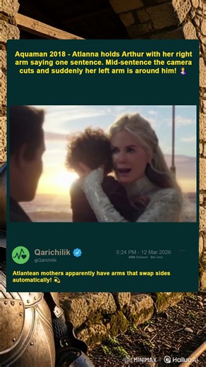 Aquaman 2018, Nicole Kidman's Arms Switched Sides Mid Sentence