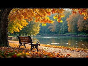 Fall Scenery - Birdsong, Autumn Falling Leaves & Relaxing Piano Music for anxiety & stress relief