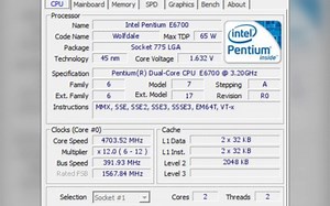 4.705ghz 拿下奔腾e6700风冷超频世界第二！