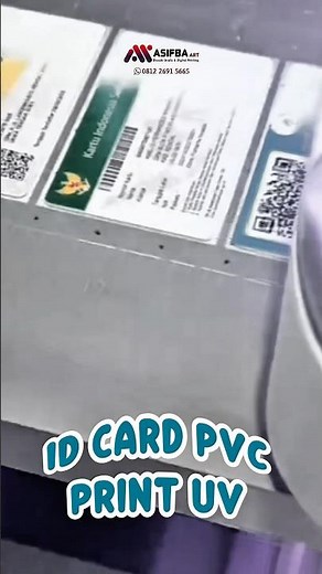 Bikin ID Card PVC Premium dengan Print UV – Awet & Elegan! #printuv #uvflatbedprinter