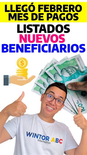 Llegó el mes de febrero con muy buenas noticias, inicia la entrega de todos los subsidios 2026. En el primer comentario les dejo el link de consulta. #wintorabc #rentaciudadana #link #devoluciondeliva2026 #SubsidiosColombia | Wintor ABC