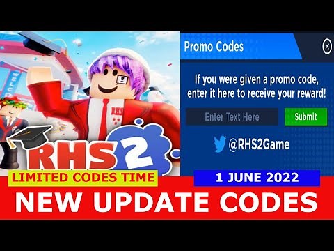 NEW UPDATE CODES Roblox High School 2 ROBLOX | LIMITED CODES TIME | JUNE 1 2022