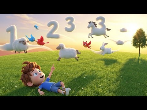 Counting Clouds with Birds ☁️🐦 Learn Numbers and Counting for Kids Fun Educational Video