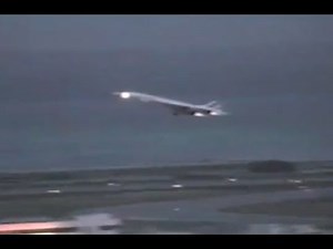 Concorde Air France take off from Nice