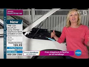 iDeaPLAY Jump Starter and Power Bank with Cables and Case