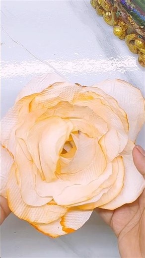 how to make rose with tissue paper #shorts