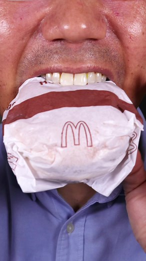Satisfying McDonald’s Hamburger ASMR Chewing Sounds