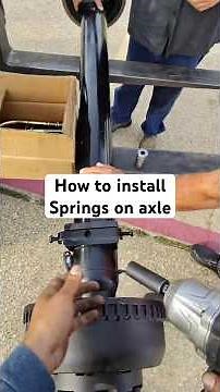 Quick look at how to install leaf springs on trailer axle