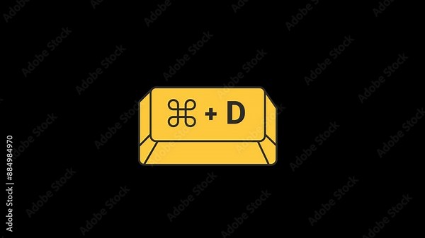 Command d Button Pressing Animation