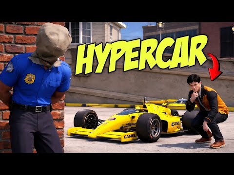 Stealing HYPERCARS From Police Department in GTA 5