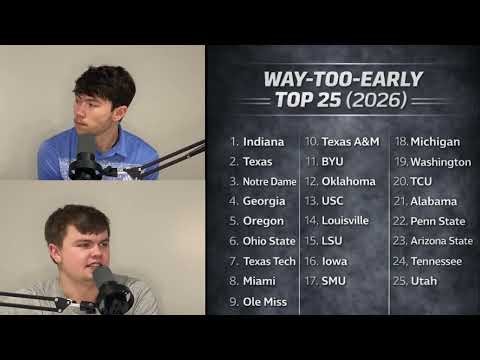 Episode 3 | ESPN Way-Too-Early Top 25 Reaction + Our REAL Top 12
