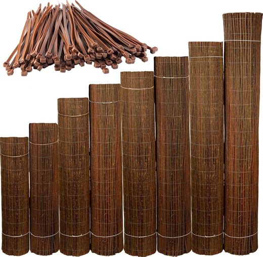 Handmade Willow Privacy Screen Balcony Garden Fence Natural Wicker Fencing 5 m Long - Etsy Ireland