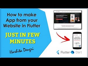 How to convert a website into an app using flutter WebView in 3 minutes