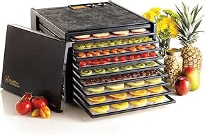 Excalibur Electric Food Dehydrator Machine 9-Tray with 26-Hour Timer, Automatic Shut Off Accurate Temperature Control and Fast Drying with 15 Square Feet of Drying Space, 600-Watts, Black