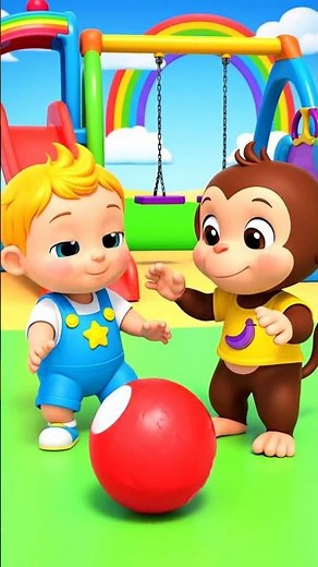 Baby and Monkey’s Playground Fun | Cute Short Animation for Kids