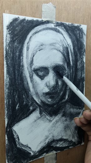 Easy Charcoal drawing #drawing #art