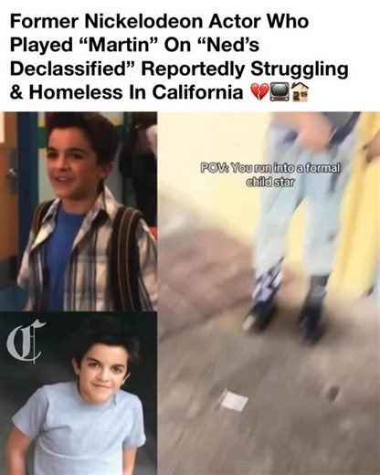 Influencing The Culture 🌊 on Instagram: "A former Nickelodeon actor known for playing Martin on Ned’s Declassified School Survival Guide is trending after a fan claimed they spotted him struggling and experiencing homelessness in California. The post quickly spread across social media, sparking concern and conversations about how fast life can change after childhood fame. The situation has many fans reflecting on the pressures former child actors face once the spotlight fades. 💔📺"