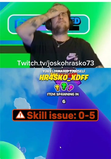 Ja vs chat? ❌ Ja vs môj skill: 0-5 #fortnite #fortniteclips #gaming #fail #slovakstreamer