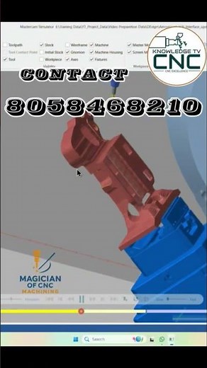 Mastercam 5-Axis Swarf Machining Simulation | Advanced Toolpath | Magician of CNC