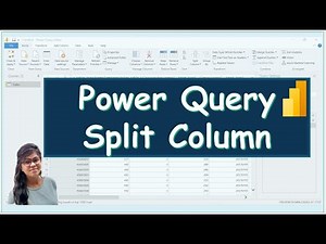 Power Bi Split Column || Split Column in Power Query || Power Query in Hindi