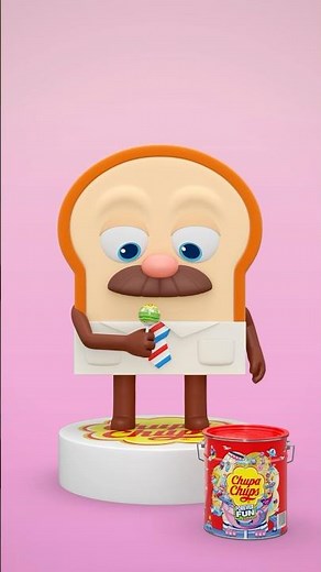 [츄파춥스 X 브레드이발소] 브레드의 달콤한 변신🍞 #shorts #shortvideo