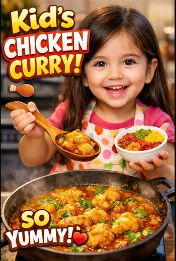 Cutest Little Chef (Age 5) Cooking Chicken Curry 😍 | Easy Kids Recipe