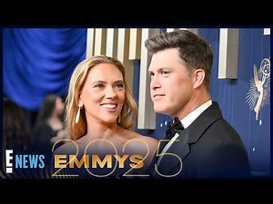 See Scarlett Johansson, Colin Jost’s Red Carpet Rebirth at Emmys 2025 | E! News