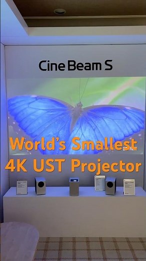 The Cine Beam S from LG is the world’s smallest 4K UST projector! #newegg #ces #ces2025 #technology