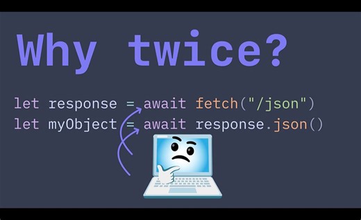 为什么 JavaScript 的fetch要让我等两次？
