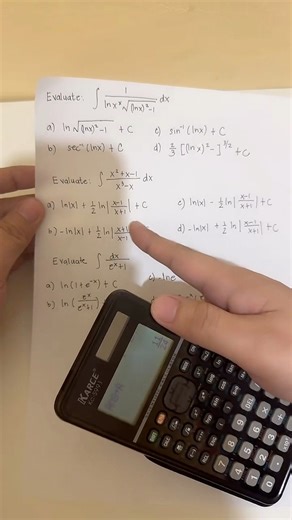 25K views · 540 reactions | Calculator Techniques for Evaluating Indefinite Integrals Part 2 #enginerdmath #math | Enginerdmath | Facebook