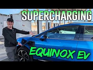 How to Supercharge an Equinox EV / Charging demo at the World's Largest Tesla Supercharger