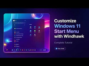 Customize the Windows 11 Start Menu with Windhawk | Complete Tutorial
