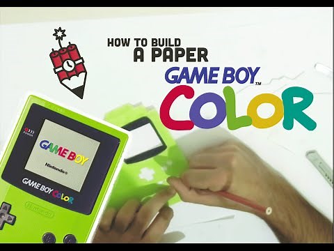 HOW TO MAKE A PAPER GAME BOY COLOR CASE FOR SMARTPHONE