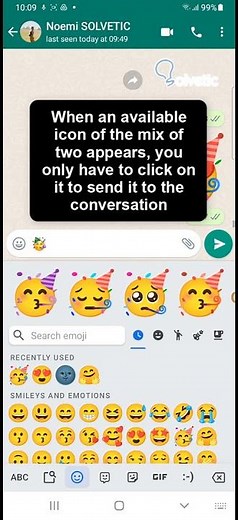 ⭐ ⭐ TRICK: How to SEND TWO STICKERS TOGETHER in WhatsApp ✔️ #Shorts