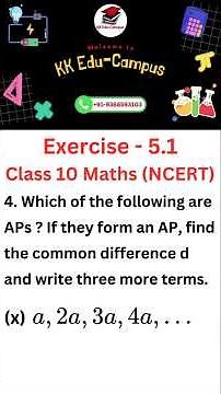 Exercise 5.1 Q - 4 (x) | NCERT Class 10 Maths | Arithmetic Progressions Chapter 5 Solutions NCERT