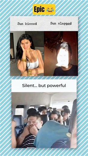 "The sun really chose violence today 😂" #kyliejenner #fart #funny #usa #uk #germany #viral