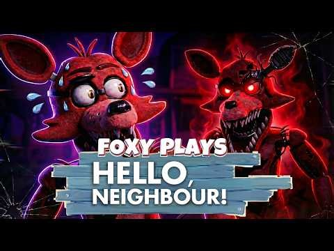 I’m Being Hunted by EVIL Foxy in Hello Neighbor (FNAF Mod)
